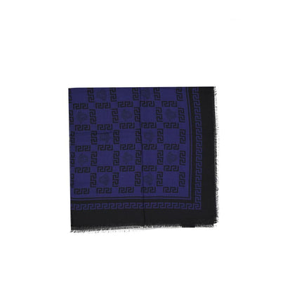 Versace Blue Modal Scarf - A Statement of Elegance