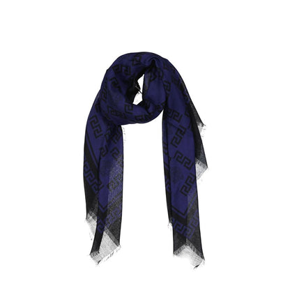 Versace Blue Modal Scarf - A Statement of Elegance