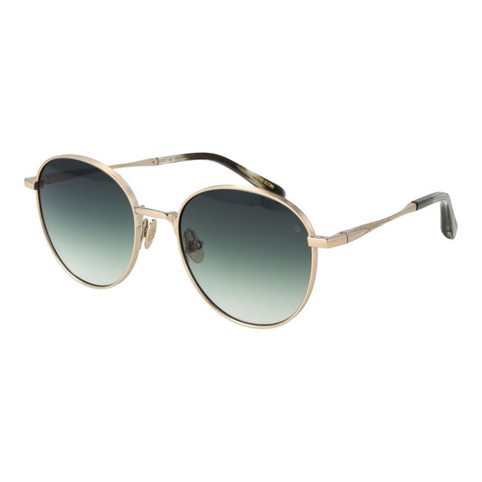 Scotch & Soda Women’s Sunglasses – Gold Full-Rim Frame, Turquoise Gradient Lenses