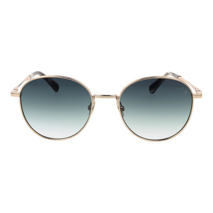 Scotch & Soda Women’s Sunglasses – Gold Full-Rim Frame, Turquoise Gradient Lenses