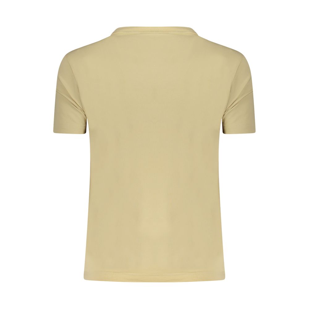 Desigual Beige Cotton Women T-Shirt - Stockholm Collection