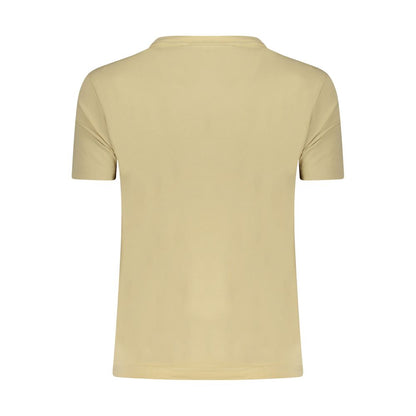 Desigual Beige Cotton Women T-Shirt - Stockholm Collection