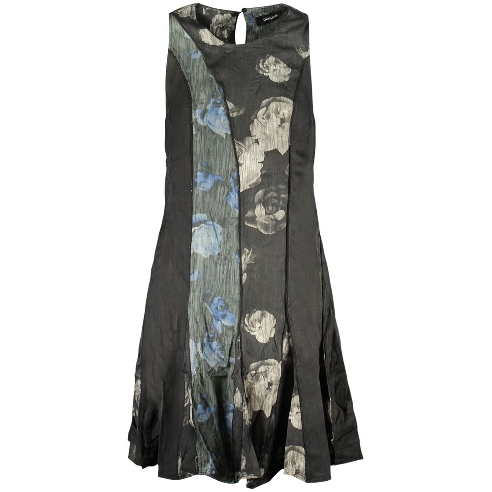 Desigual Nero Viscosa Women Dress - Bold Charm for Every Occasion