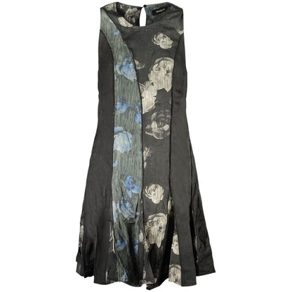 Desigual Nero Viscosa Women Dress - Bold Charm for Every Occasion