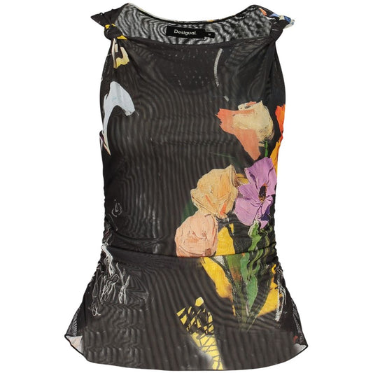 Desigual Black Polyester Women Tank Top - Bruselas Style