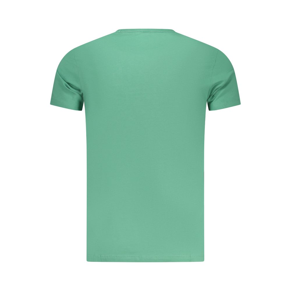 Pepe Jeans Green Cotton T-Shirt - Effortless Style and Comfort