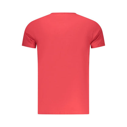 Pepe Jeans Red Cotton T-Shirt - Embrace Casual Style