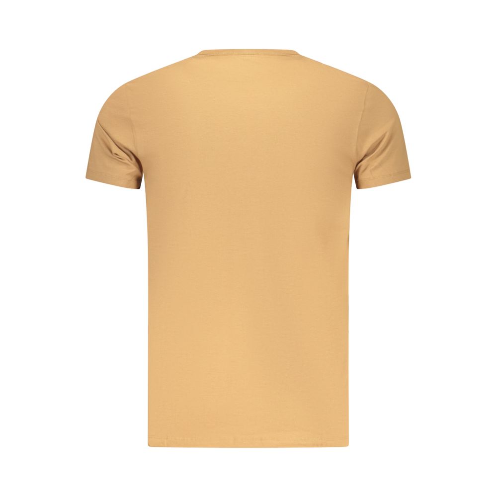 Pepe Jeans Brown Cotton T-Shirt: Effortless Urban Style