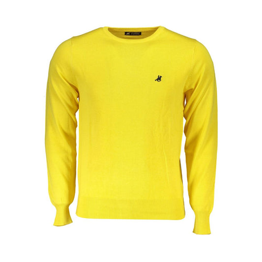 U.S. Grand Polo Giallo Cotton Men Sweater - Yellow - XXL