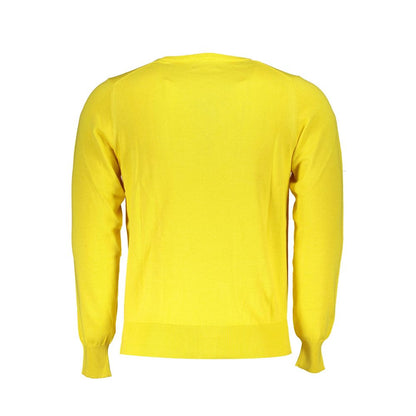 U.S. Grand Polo Giallo Cotton Men Sweater - Yellow - XXL