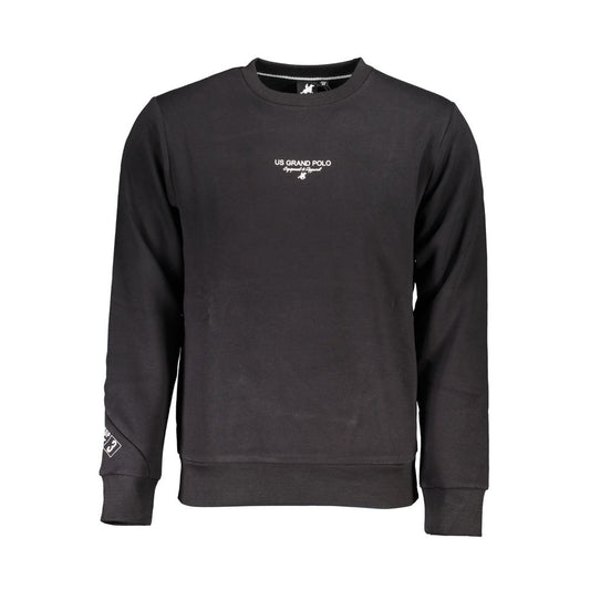 U.S. Grand Polo Black Cotton Men Sweatshirt