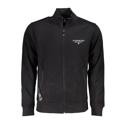U.S. Grand Polo Black Cotton Men's Sweatshirt