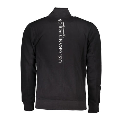 U.S. Grand Polo Black Cotton Men's Sweatshirt
