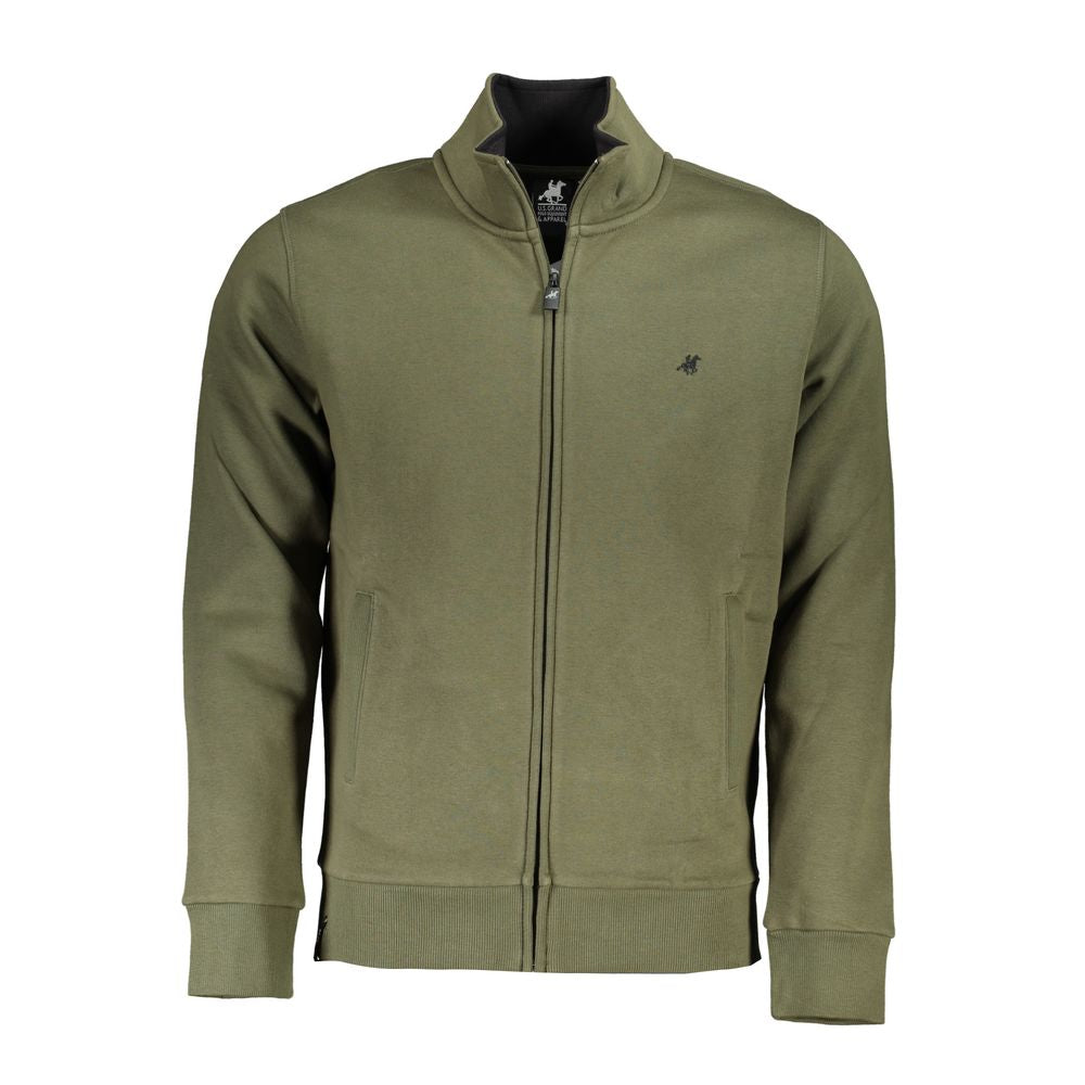 U.S. Grand Polo Verde Cotton Men Sweatshirt - Green - XXL