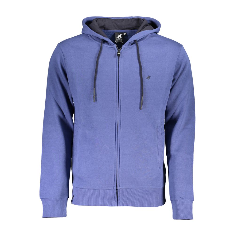 U.S. Grand Polo Blue Cotton Men's Hoodie - XXL