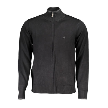 U.S. Grand Polo Black Viscose Men Cardigan