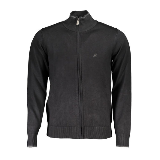 U.S. Grand Polo Black Viscose Men Cardigan