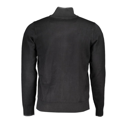 U.S. Grand Polo Black Viscose Men Cardigan