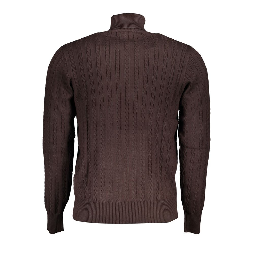 U.S. Grand Polo Marrone Viscosa Uomo Maglia Turtleneck Sweater - XXL