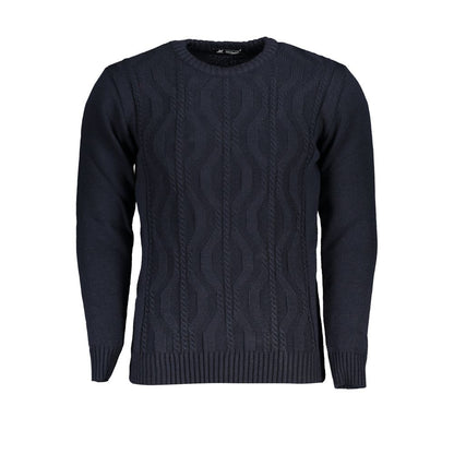 U.S. Grand Polo Blue Acrylic Men's Sweater