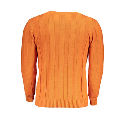 U.S. Grand Polo Arancione Acrylic Men Sweater