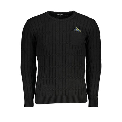 U.S. Grand Polo Black Acrylic Men Sweater