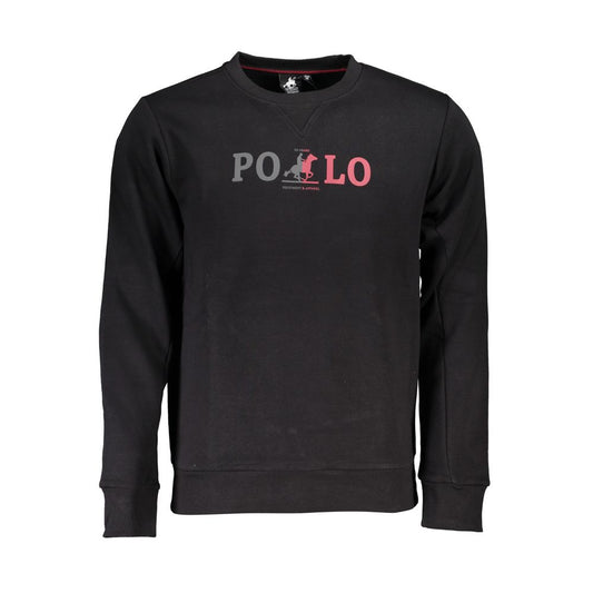 U.S. Grand Polo Black Cotton Men's Sweatshirt