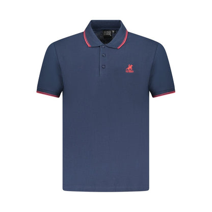 U.S. Grand Polo Blue Cotton Mens Polo Shirt