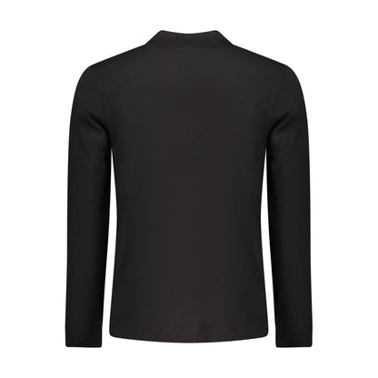 U.S. Grand Polo Black Cotton Long-Sleeved Men’s Polo Shirt