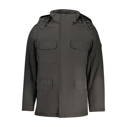 U.S. Grand Polo Black Polyester Mens Jacket