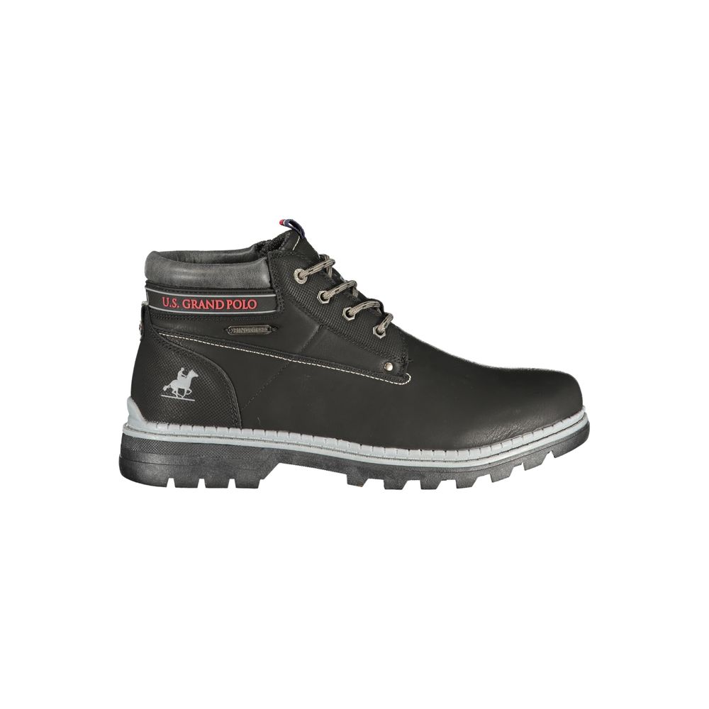 U.S. Grand Polo Marrone Polyurethane Men Ankle Boot - Black