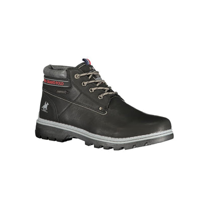 U.S. Grand Polo Marrone Polyurethane Men Ankle Boot - Black