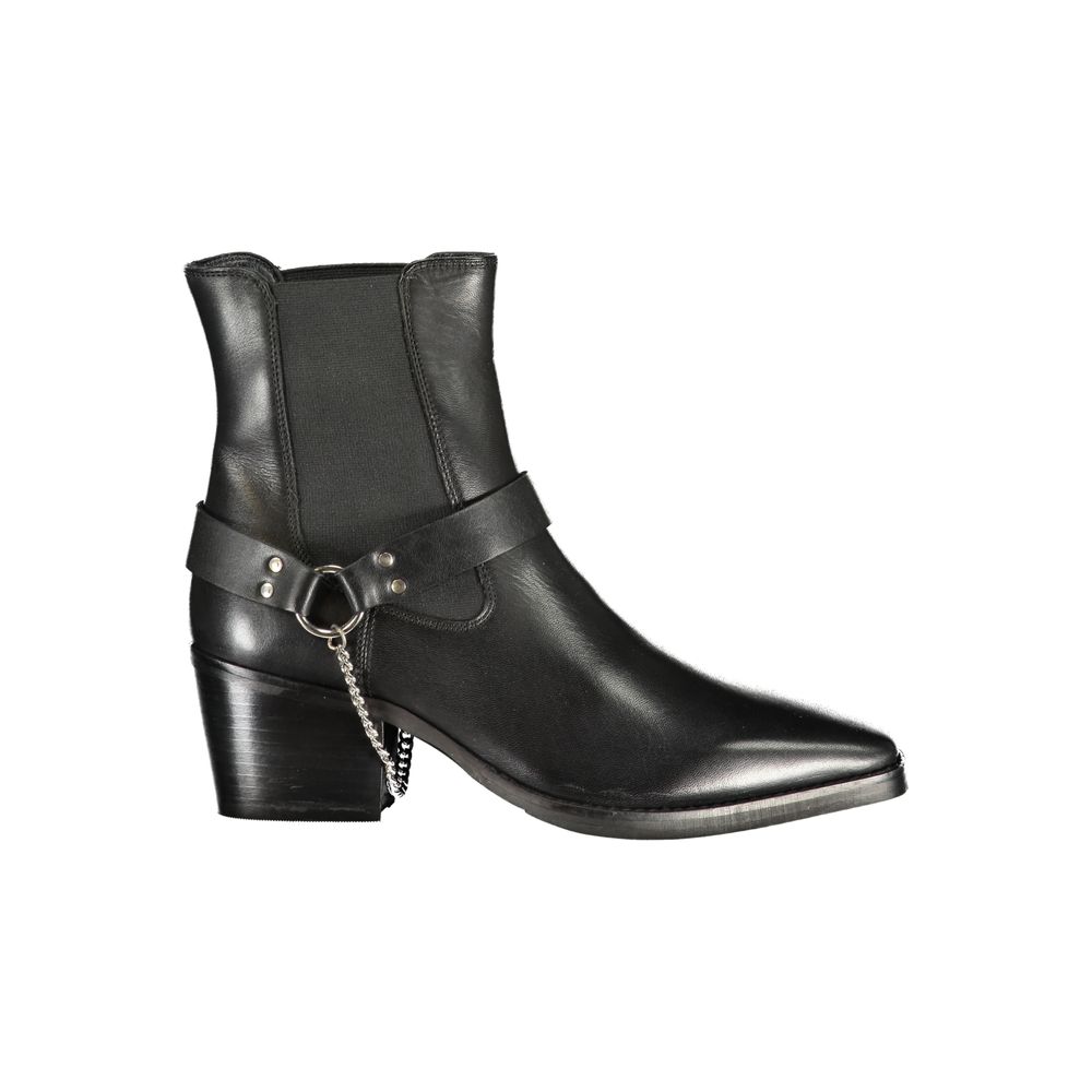 Cafenoir Black Leather Women Ankle Boot EU36/US6 - EU41/US11