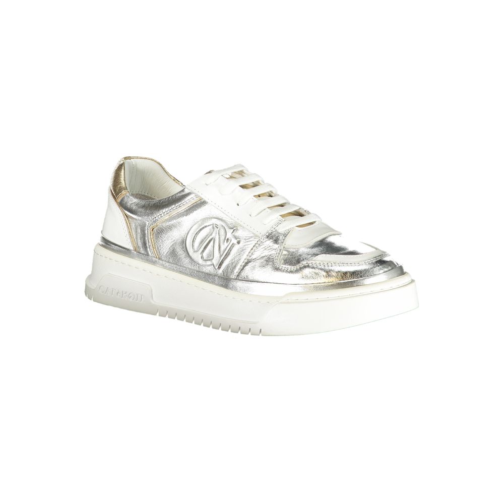 Cafenoir Argento Leather Women Sneaker - Silver - EU36/US6, EU37/US7, EU38/US8, EU39/US9