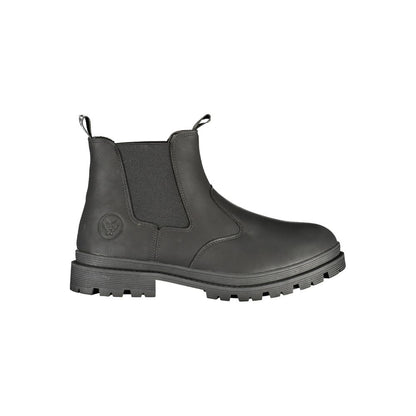 Avirex Nero Polyurethane Men's Ankle Boot - Black