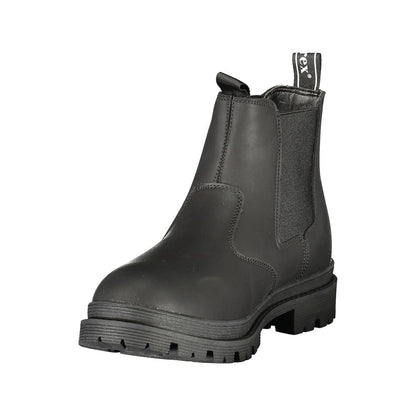 Avirex Nero Polyurethane Men's Ankle Boot - Black