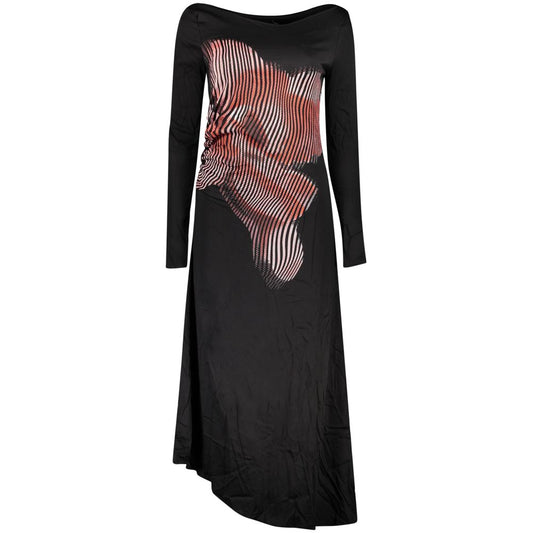 Desigual Black Viscose Women Dress - Bold Statement Piece