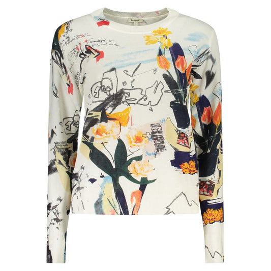 Desigual Nantes White Viscosa Women's T-Shirt