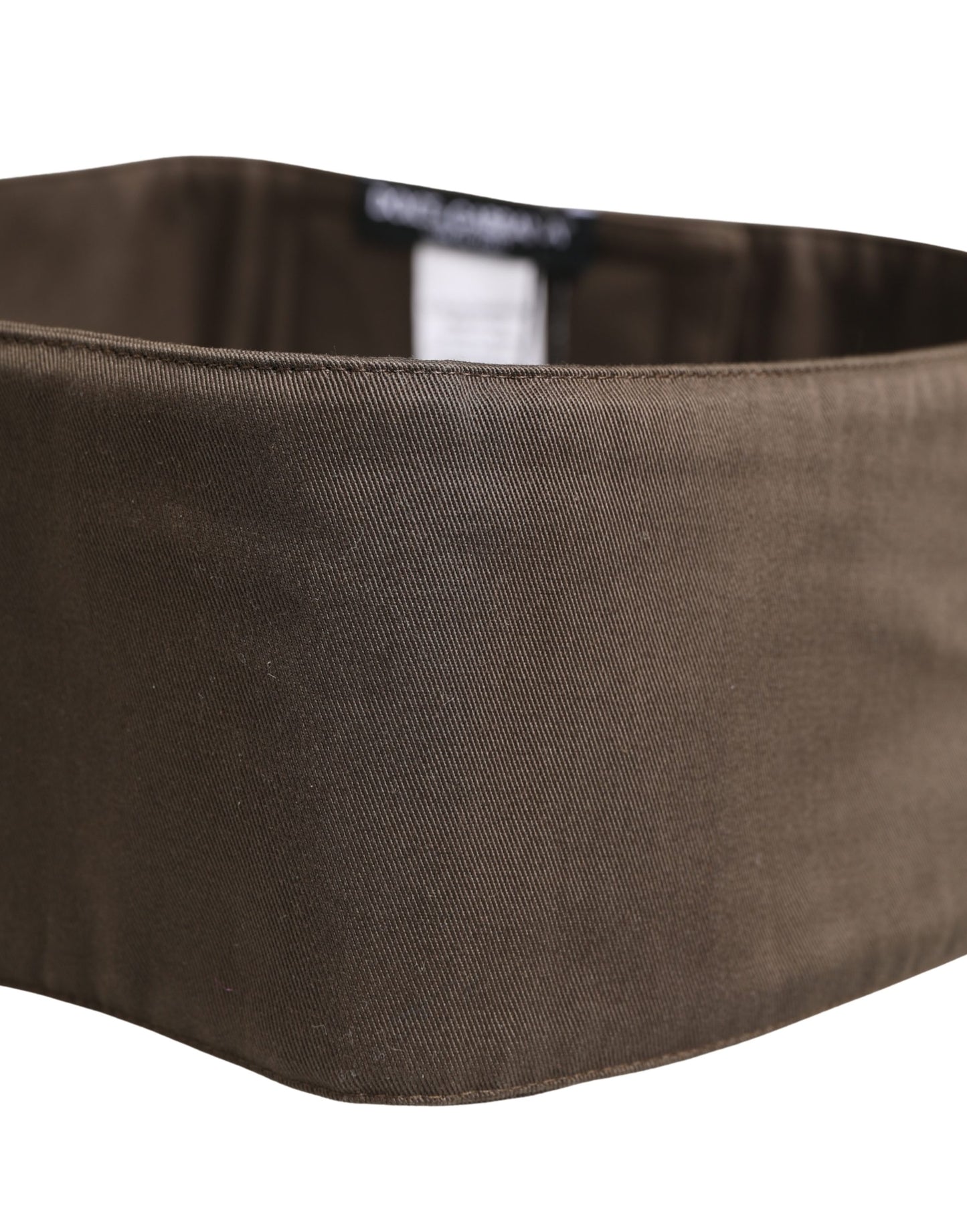 Dolce & Gabbana Brown Viscose Wide Belt Waist Cummerband for Men