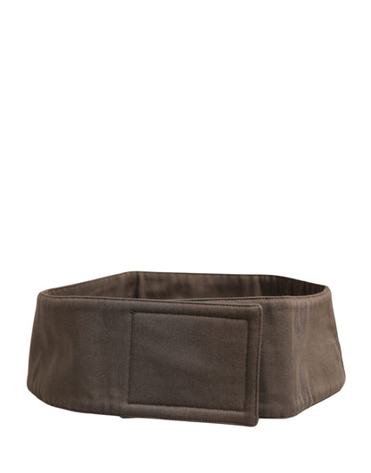 Dolce & Gabbana Brown Viscose Wide Belt Waist Cummerband for Men
