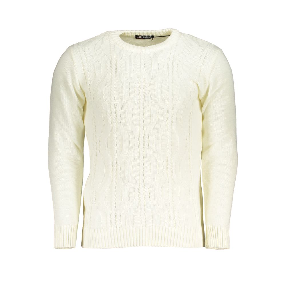 U.S. Grand Polo Bianco Acrylic Men Sweater XL, XXL