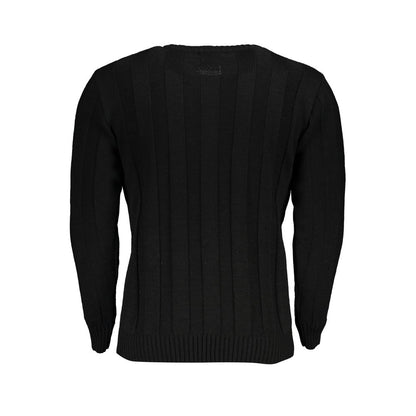 U.S. Grand Polo Black Acrylic Men's Sweater