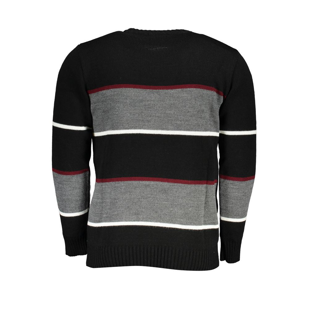 U.S. Grand Polo Black Acrylic Men's Sweater