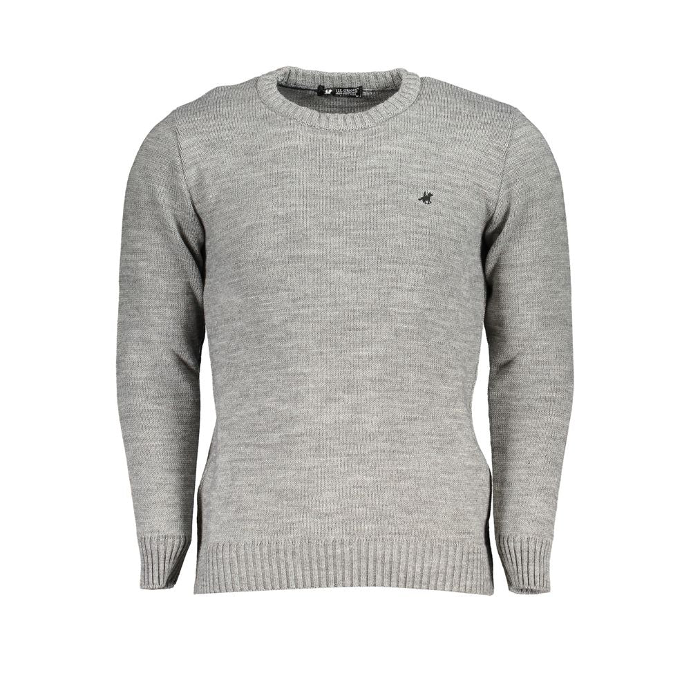 U.S. Grand Polo Grigio Acrylic Men Sweater - XXL