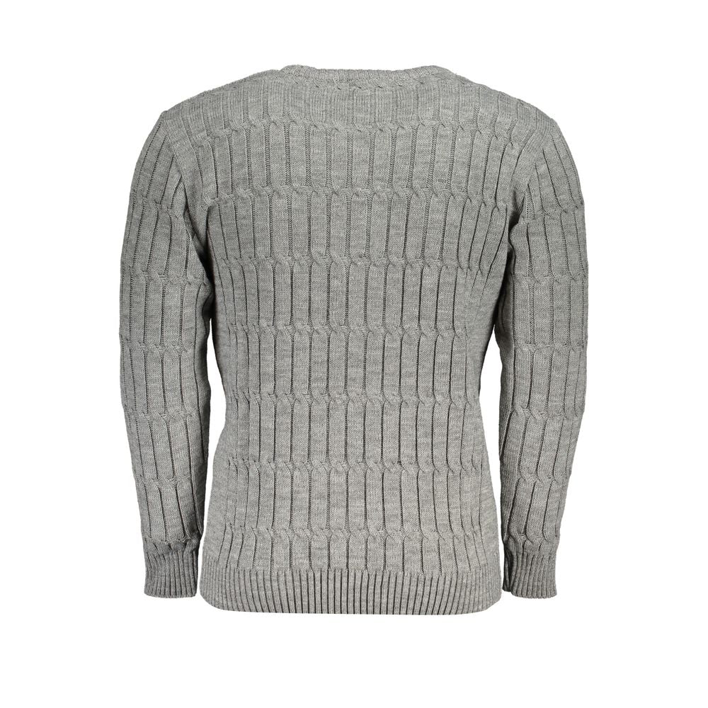 U.S. Grand Polo Grigio Acrylic Men Sweater - Grey