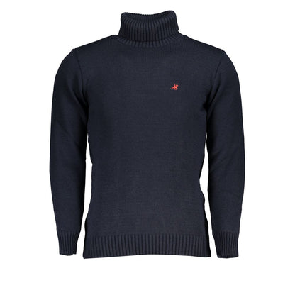 U.S. Grand Polo Blue Acrylic Men Sweater