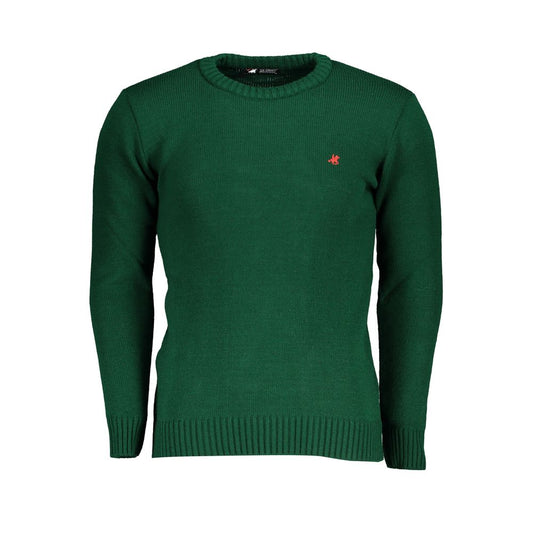 U.S. Grand Polo Green Acrylic Men's Sweater