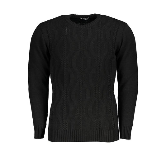 U.S. Grand Polo Black Acrylic Men Sweater