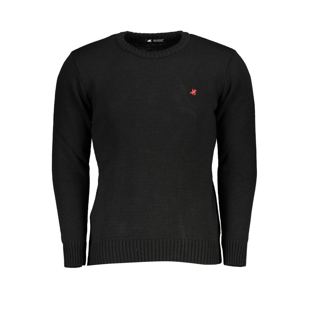 U.S. Grand Polo Black Acrylic Men Sweater - XXL