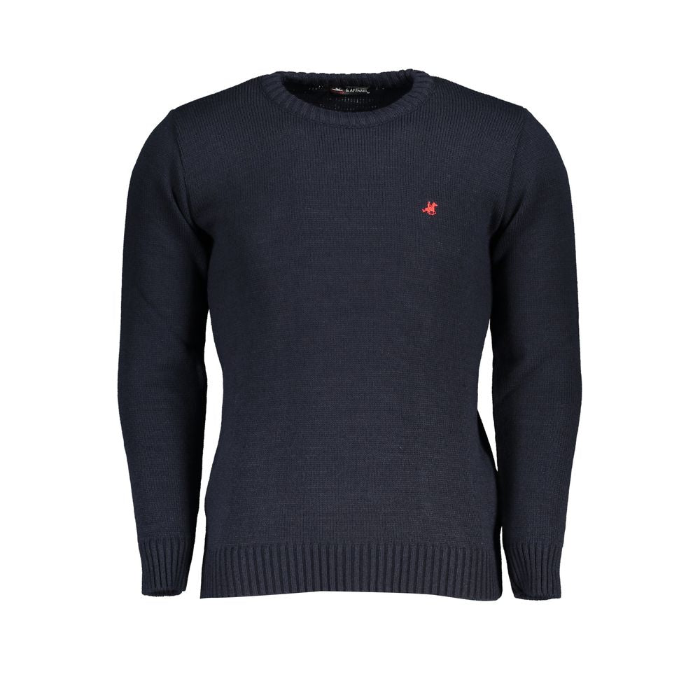 U.S. Grand Polo Blue Acrylic Men Sweater - XXL